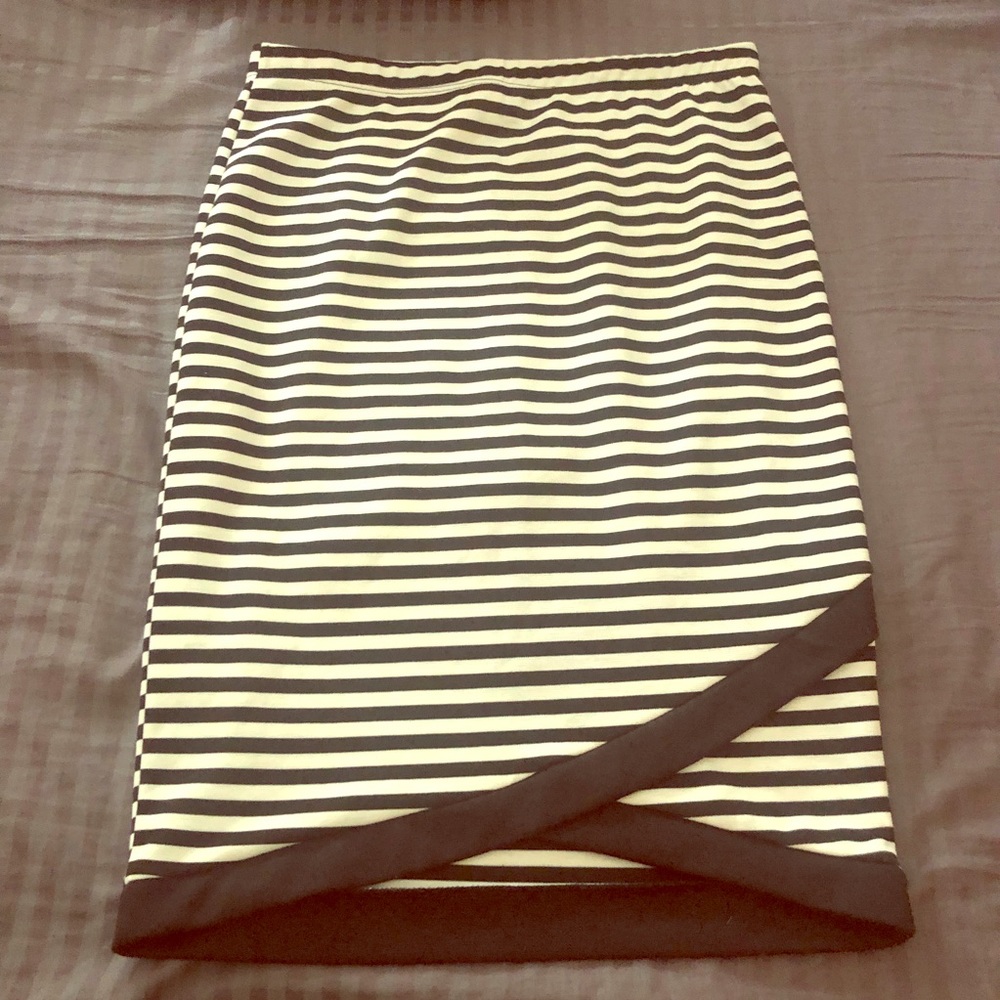Black & white Stripe Skirt